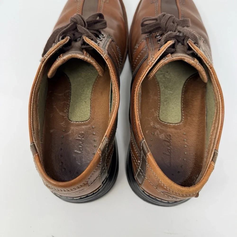 Clarks Touareg Brown Oxford Men's‎ Shoes 70852 Size 10 M Comfort Leather